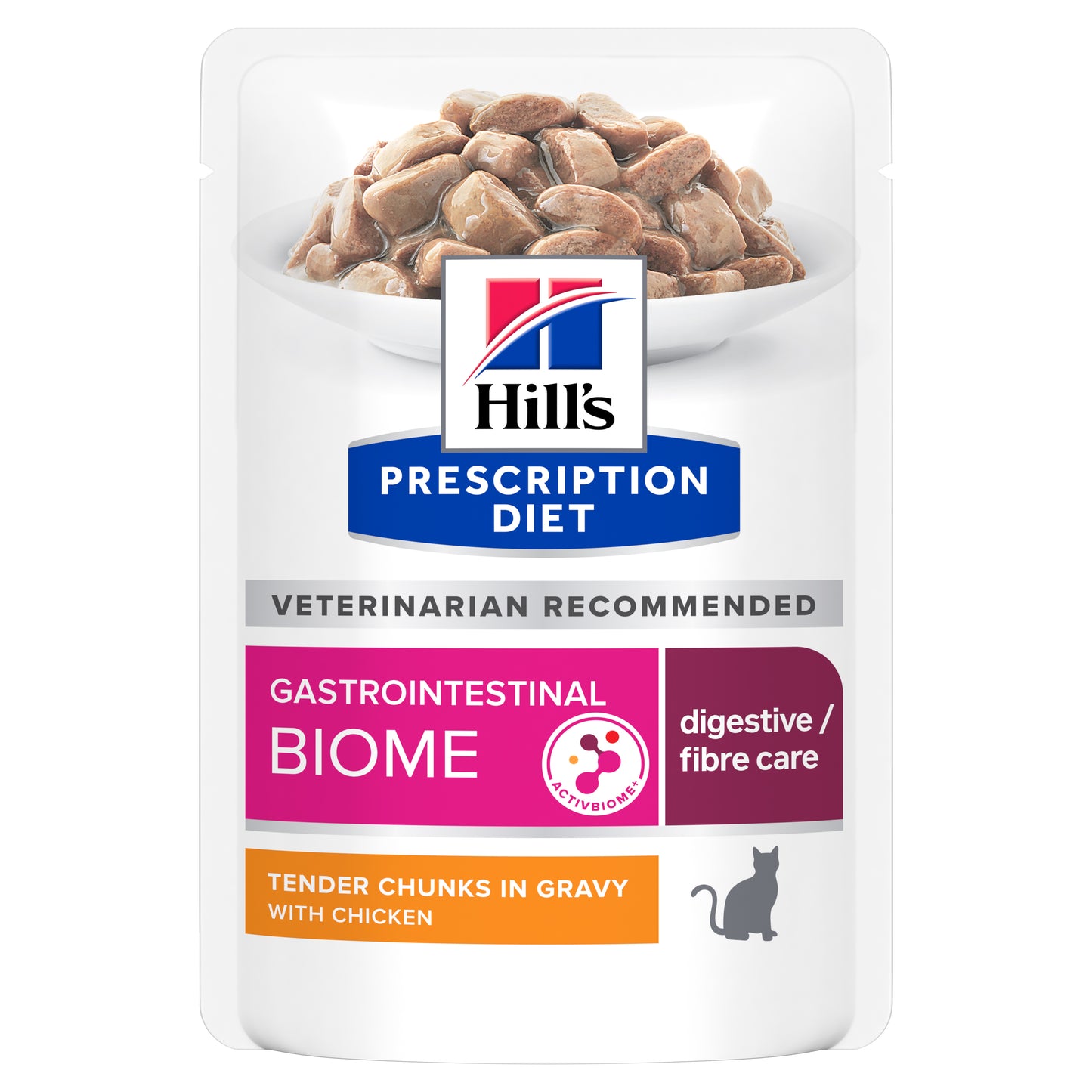פאוצ' מזון GI BIOME | Hill's Prescription Diet לחתול בוגר, 85 גר' (12 יח') – Hill's