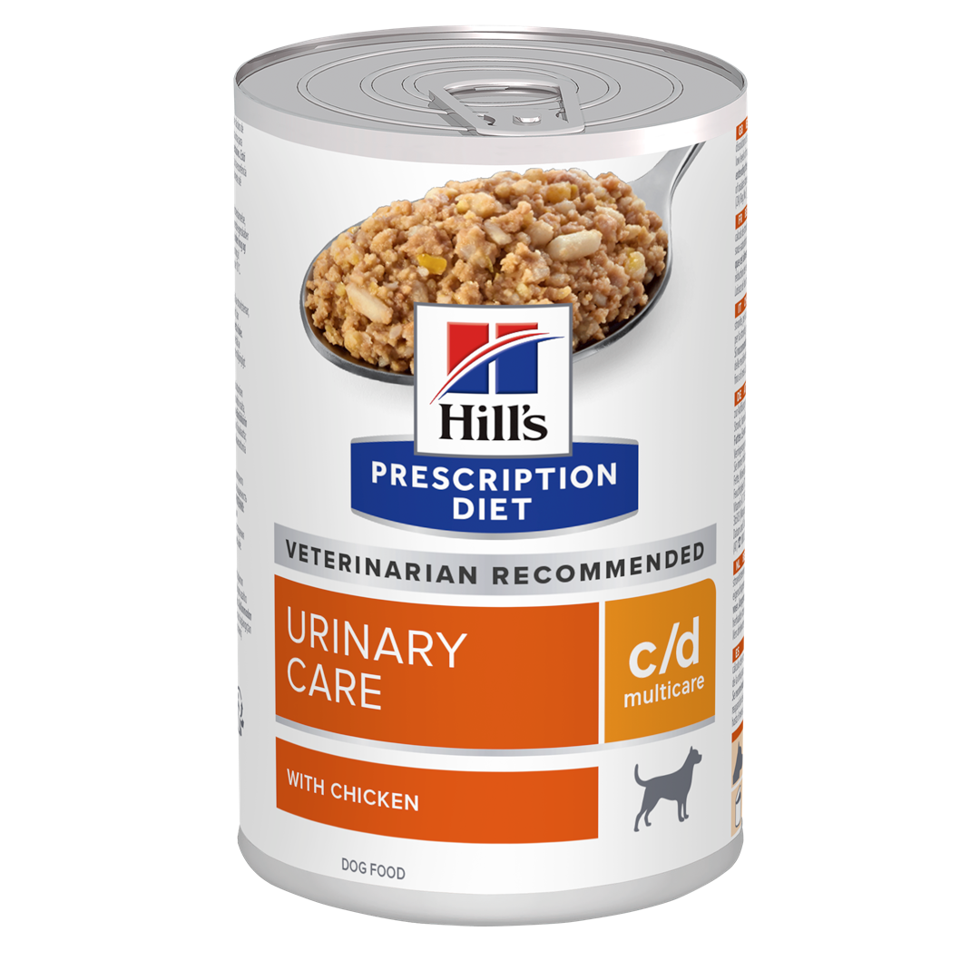שימורי c/d | Hill's Prescription Diet מולטיקייר לכלב, 370 גר' (עם עוף) – Hill's