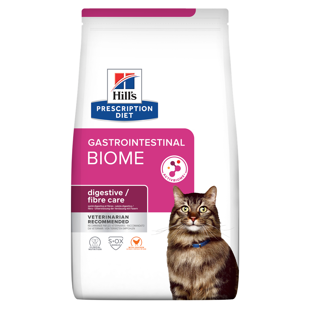 GI Biome | Hill's Prescription Diet לחתול בוגר, 1.5 ק"ג (עם עוף) – Hill's