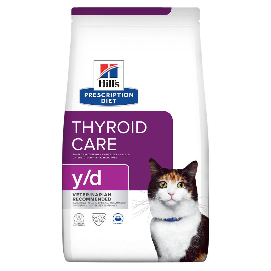 y/d | Hill's Prescription Diet בלוטת התריס לחתול, 3 ק"ג – Hill's