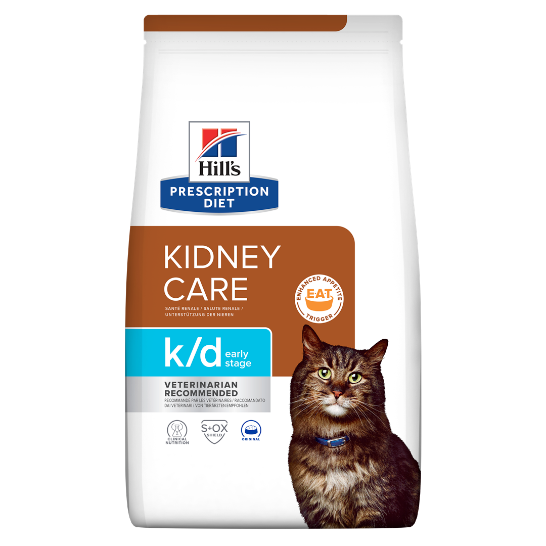 k/d Early Stage | Hill's Prescription Diet קידני קייר לחתול, 3 ק"ג – Hill's