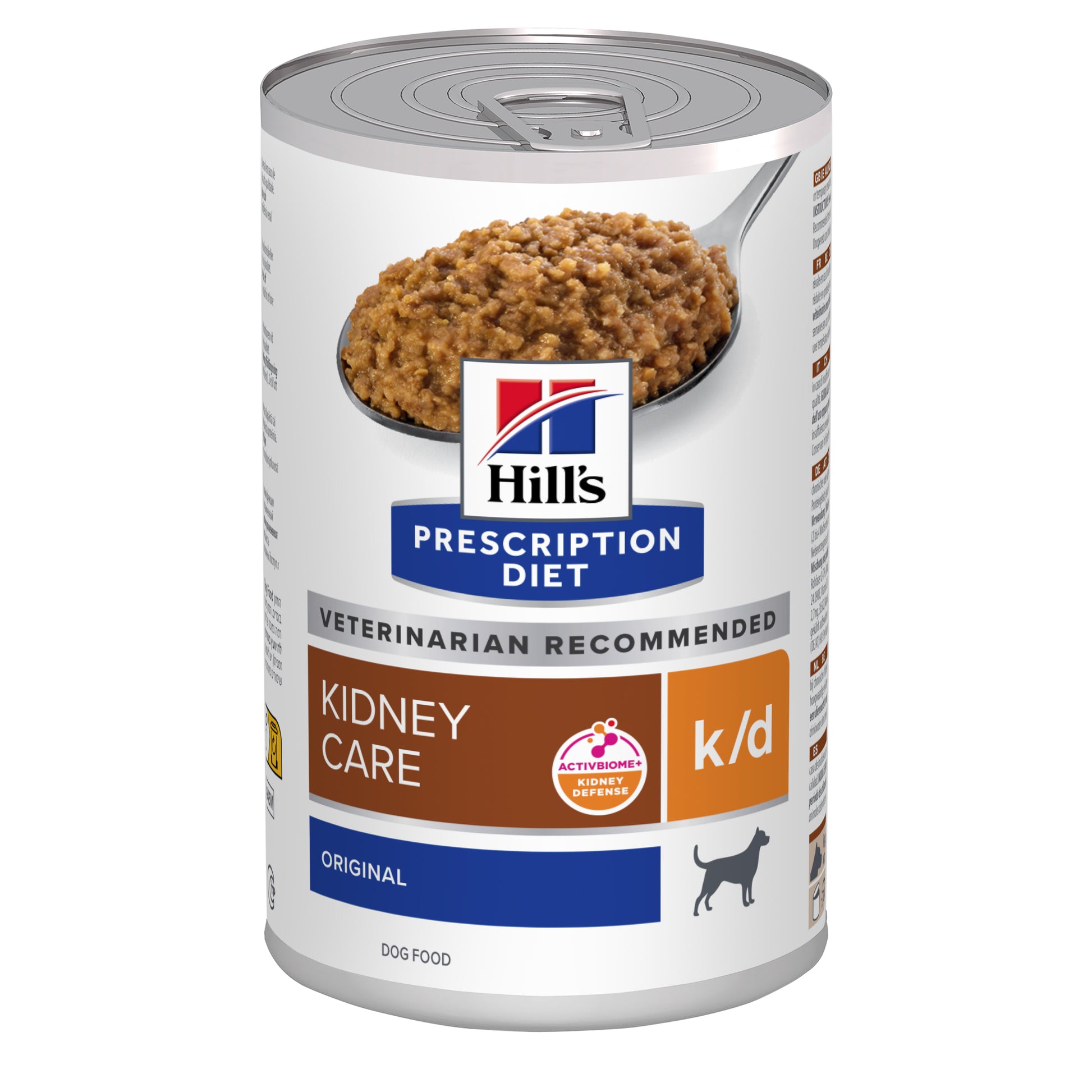 שימורי k/d | Hill's Prescription Diet קידני קייר לכלב, 350 גר' (עם עוף) – Hill's