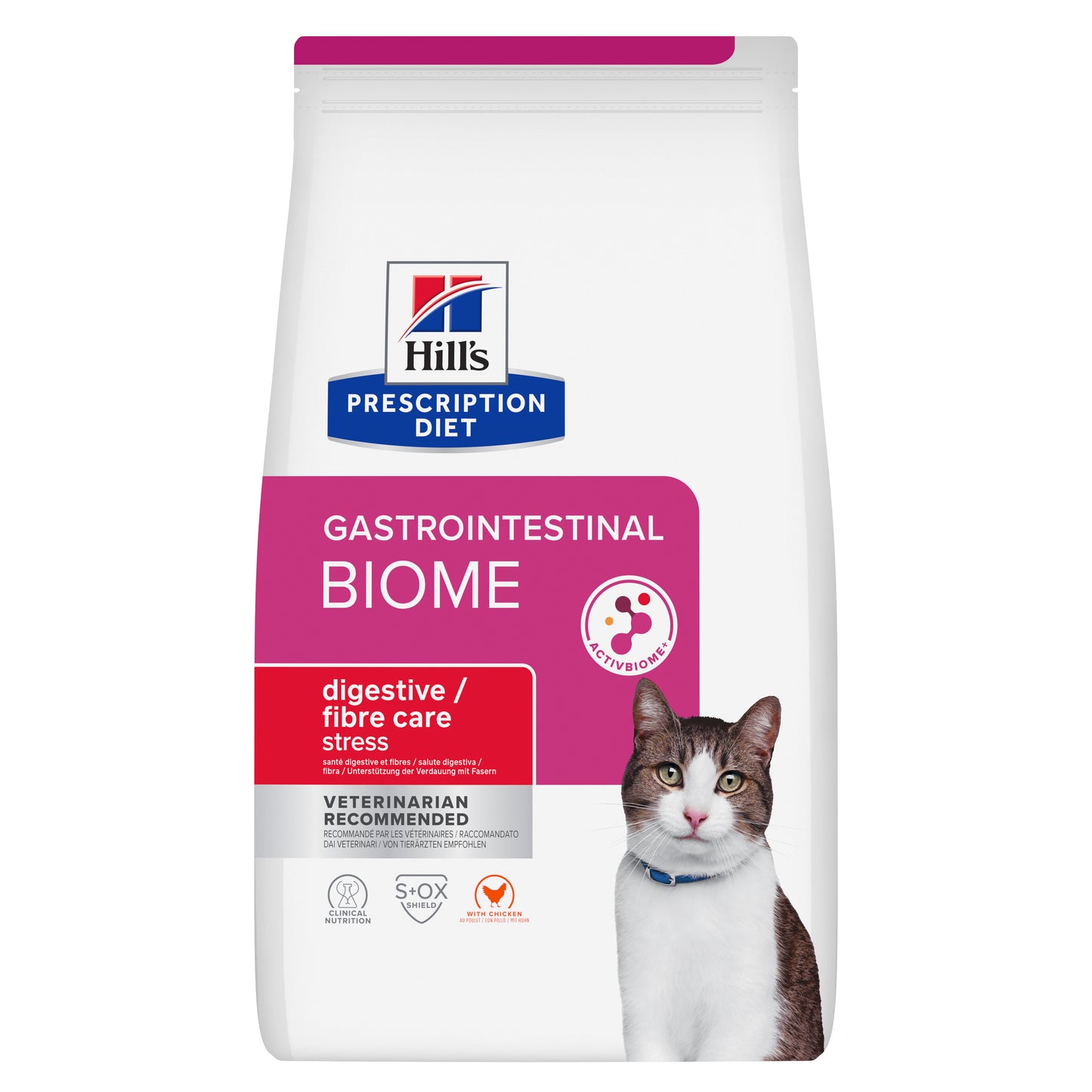 GI Biome | Hill's Prescription Diet סטרס לחתול בוגר, 3 ק"ג (עם עוף) – Hill's