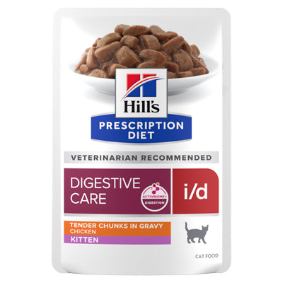 Hill's Prescription Diet | פאוצ' מזון i/d לגור חתול, 85 גר' (12 יח') – Hill's