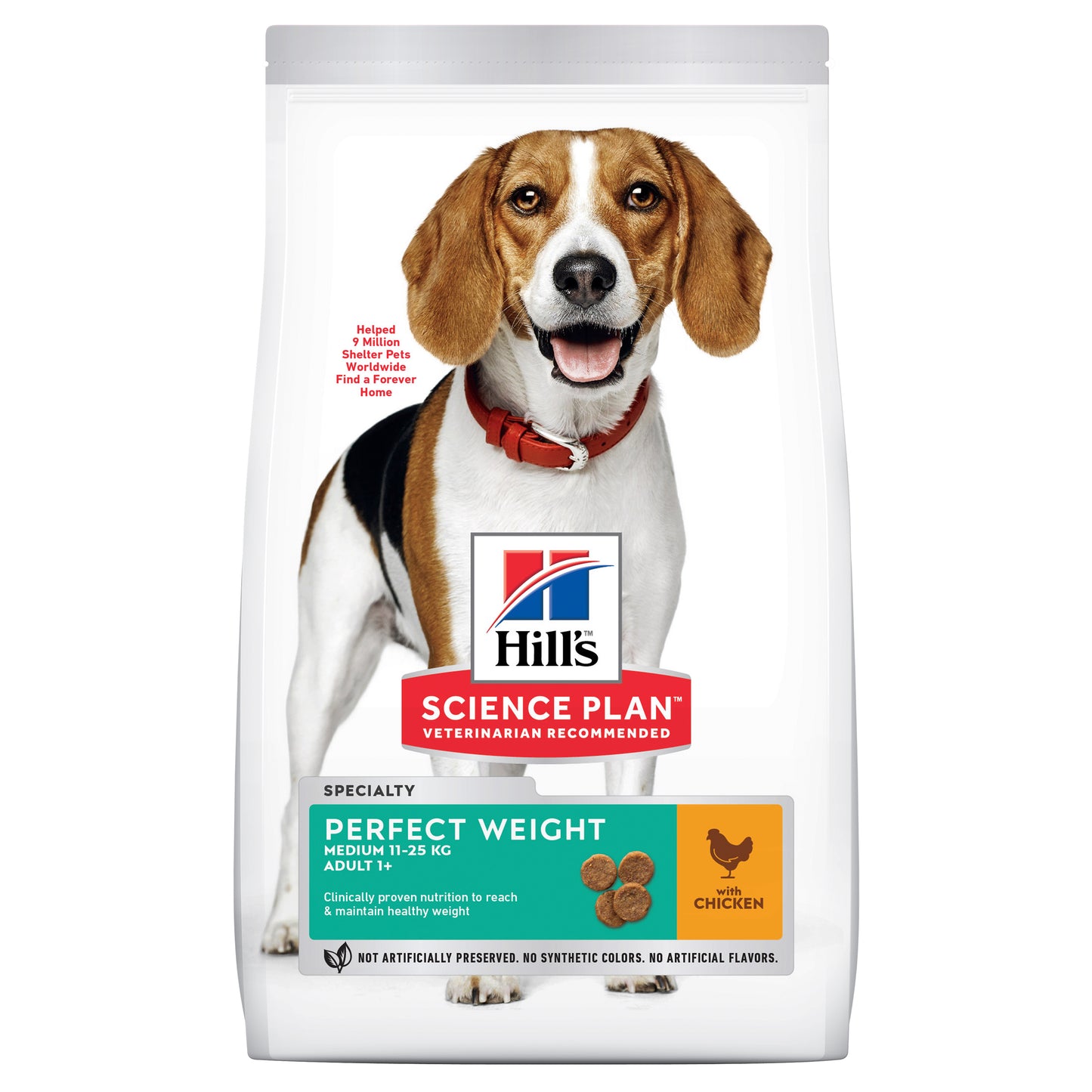Hill's Science Plan לכלב בוגר Perfect Weight (עם עוף), 12 ק"ג – Hill's